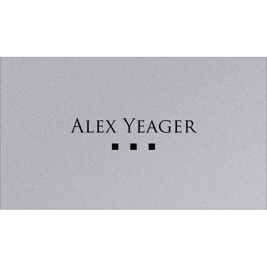 Petite Squares Double Sided Shimmer Contact Cards